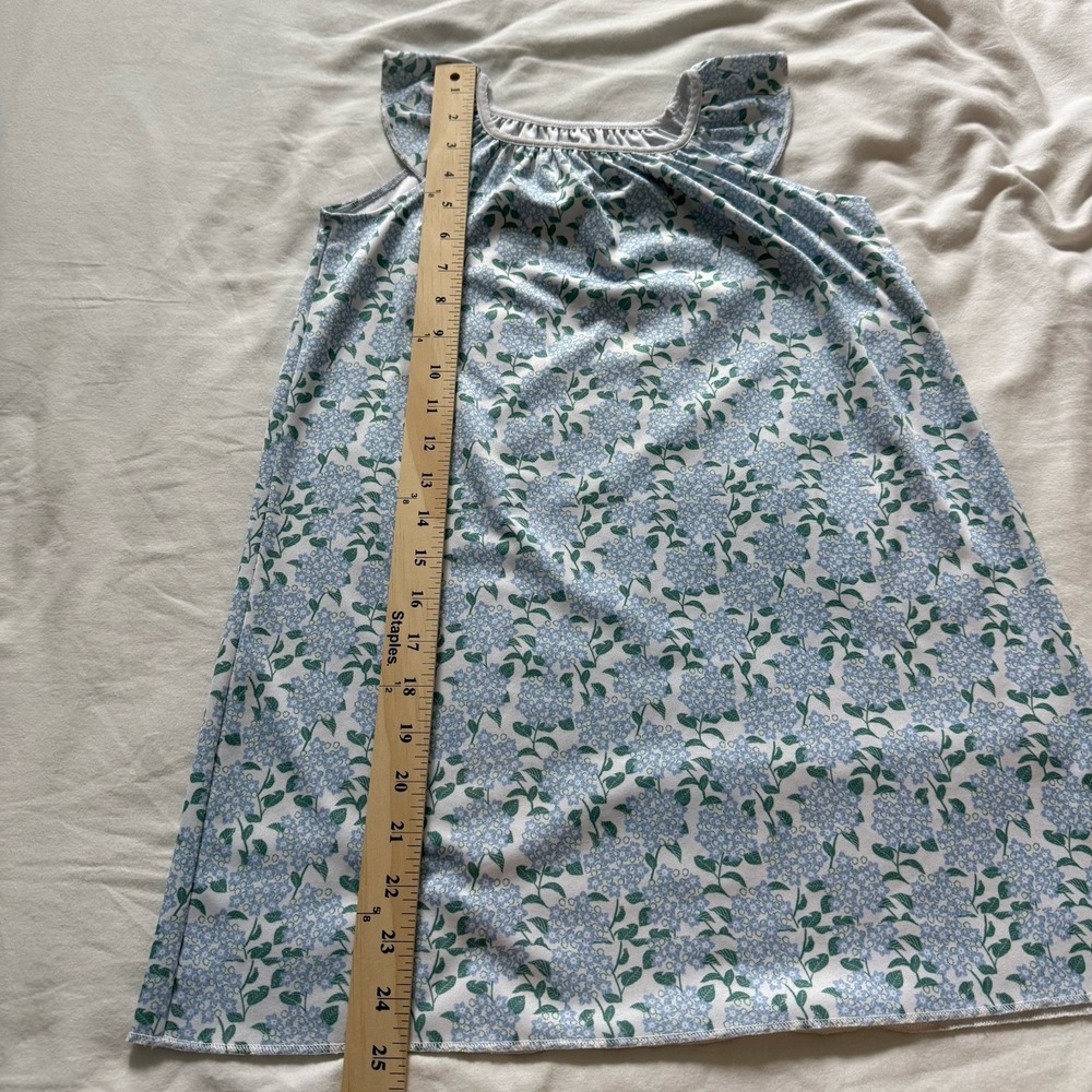 Roller Rabbit X Erica Wilson Girls Marina Nightgown Dress Floral Hydrangea Sz 6 - Picture 5 of 6